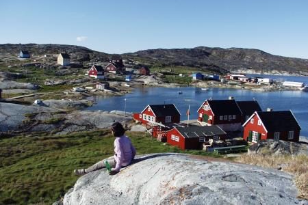 The village Oqaatsut in Greenland.